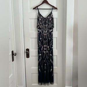 Adrianna Papell beaded formal gown